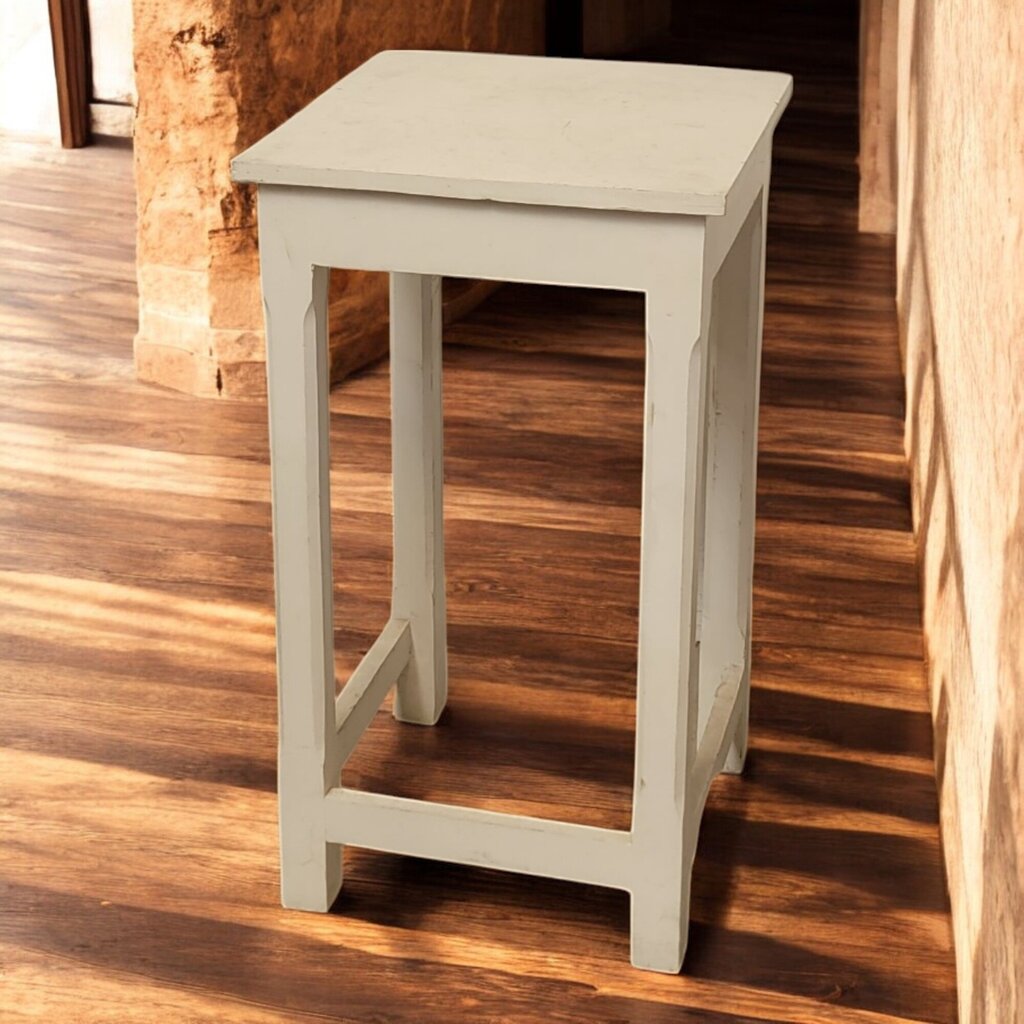 6576 Shabby White Plant Stand