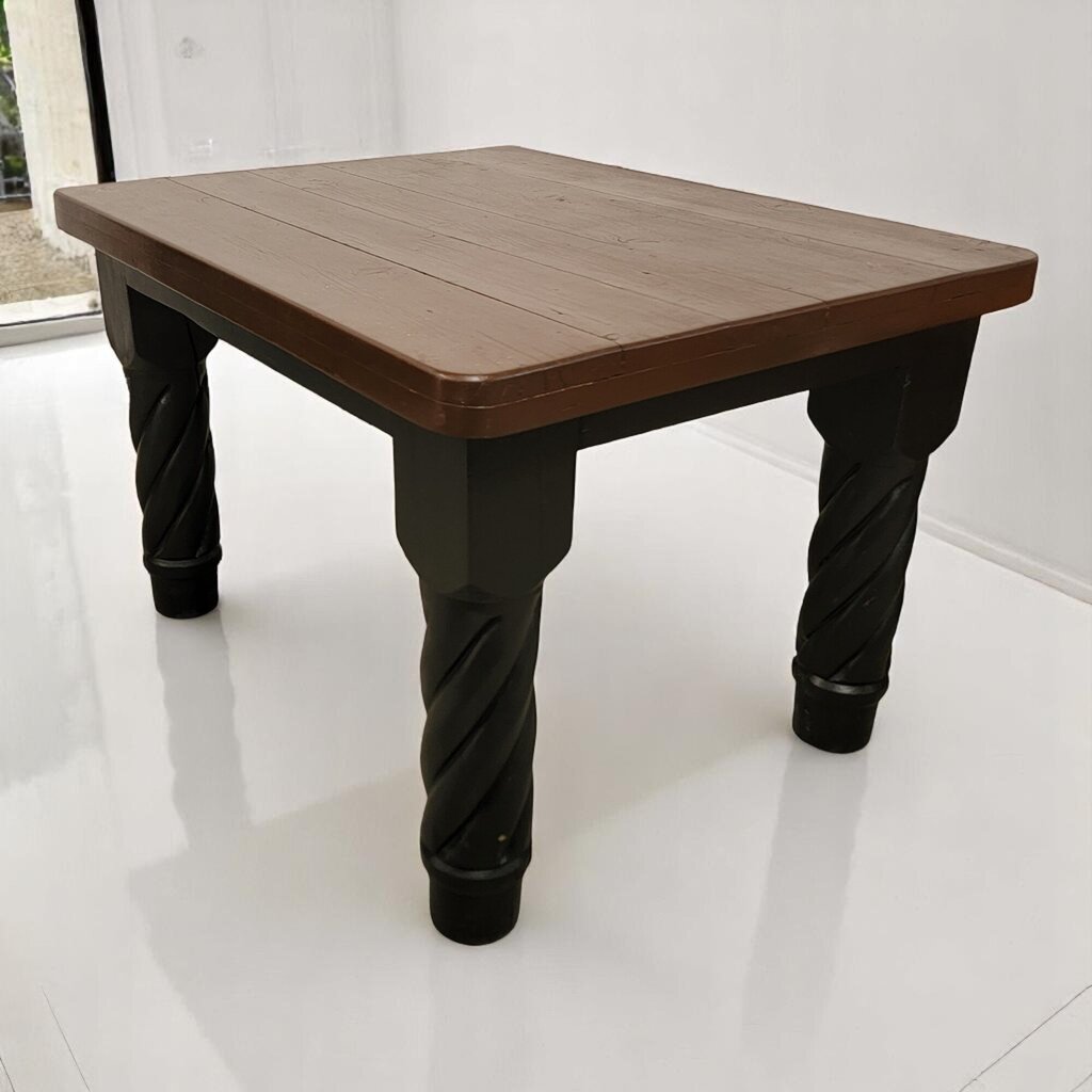 6635 Chunky Farmhouse Wood Slab Dining #Table