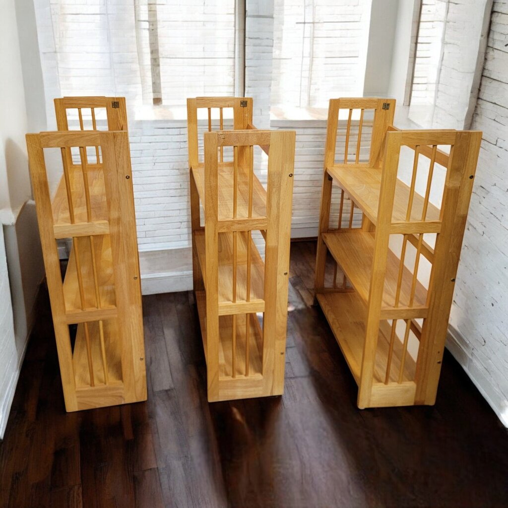 6689-6691 Mission Style Stackable Folding #Shelf