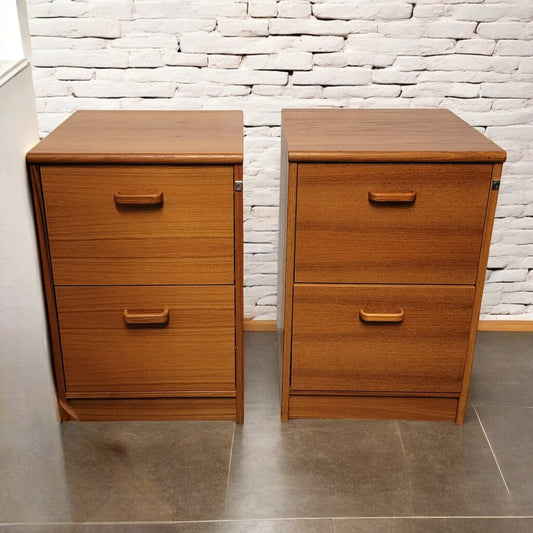 6716-6717 Danish Style 2 Drawer File Cabinet