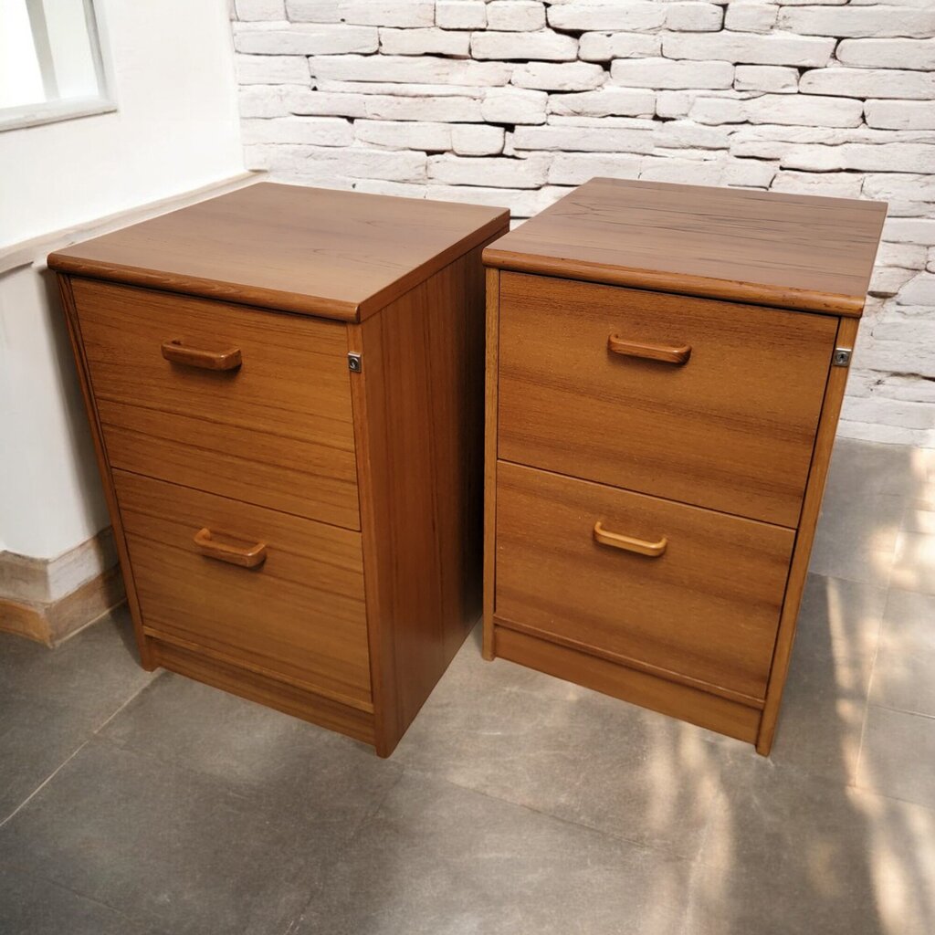 6716-6717 Danish Style 2 Drawer File Cabinet