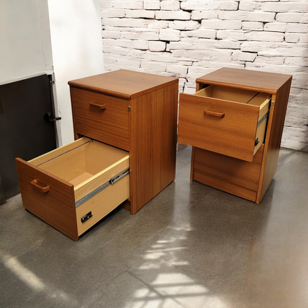 6716-6717 Danish Style 2 Drawer File Cabinet