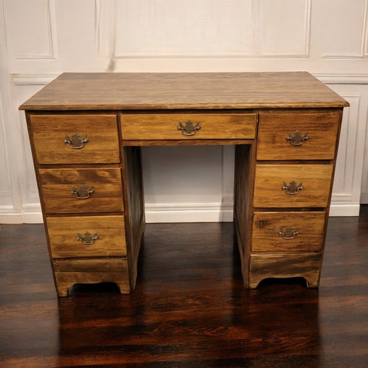 6730 Solid Wood Colonial 7 Drawer Student #Desk