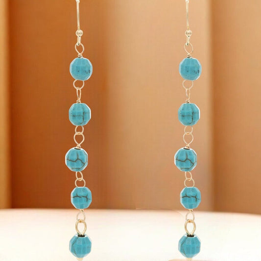 TQ Bead Chain Drop -ER New * Jewelry