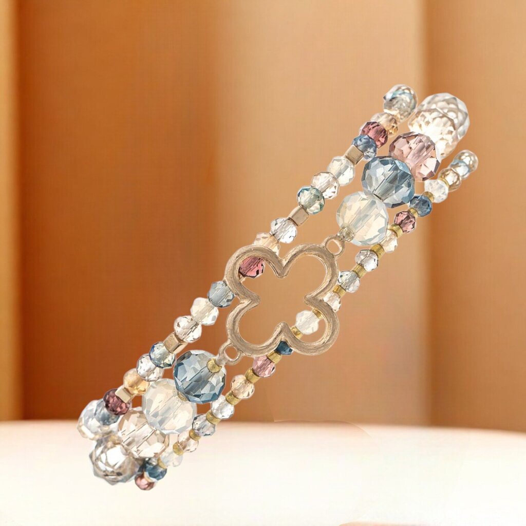 Glass Bead Clover Bracelet Set New JEWELRY *Wholesale* Butterfly