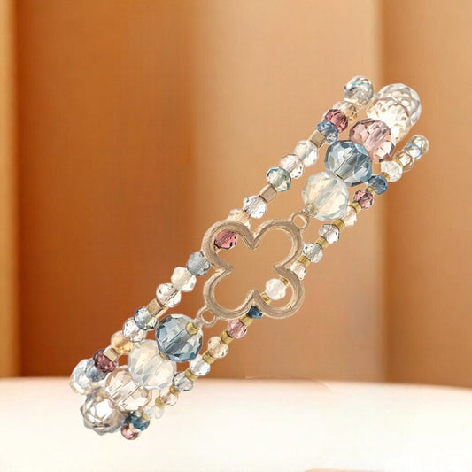 Glass Bead Clover Bracelet Set New JEWELRY *Wholesale* Butterfly