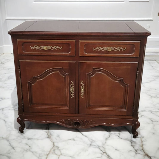 6851 Solid Wood Queen Anne Buffet/ Serving Bar #Cabinet Used Furniture