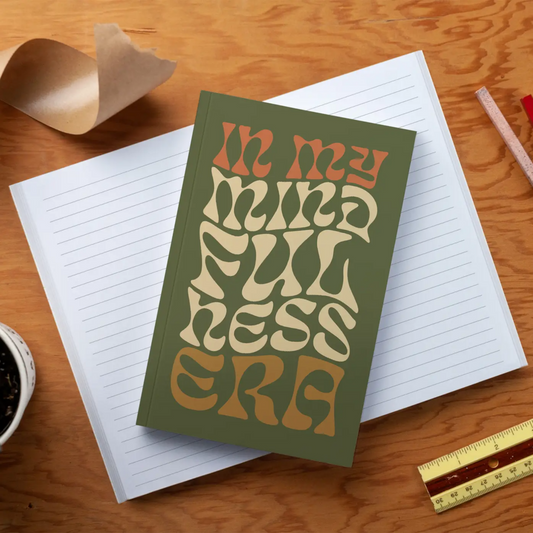 In My Mindfulness Era Classic Layflat Notebook Green New * Gifts & Speciality