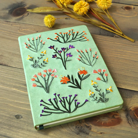 Petite Blooms Embroidered Notebook