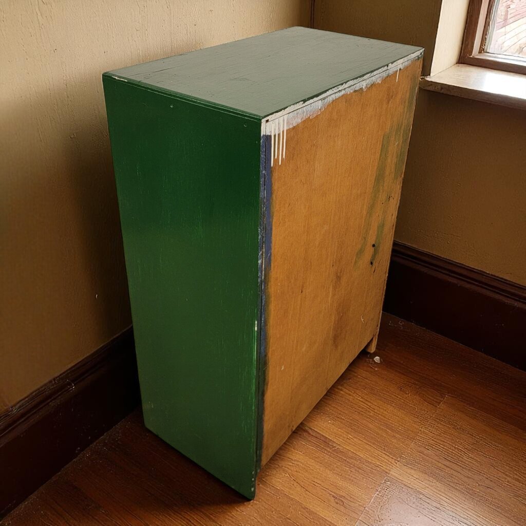 6875 Vintage Forest Green 4 Drawer Chest ~ Furniture