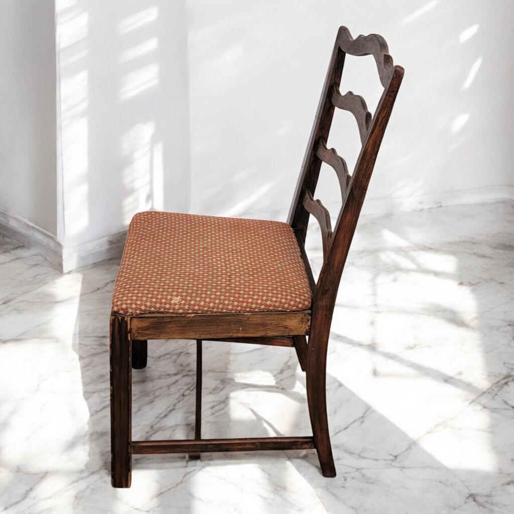 6896 Antique Ladderback Upholstered Chair Furniture