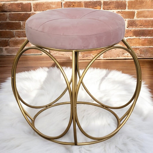 6903 Modern Blush and Gold #Ottoman