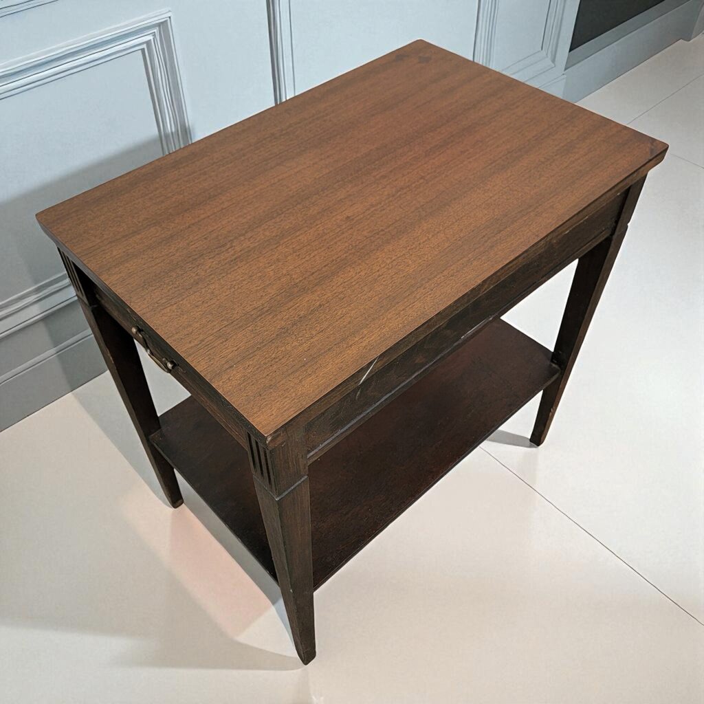6974 Vintage Mid Century Maple Side #Table