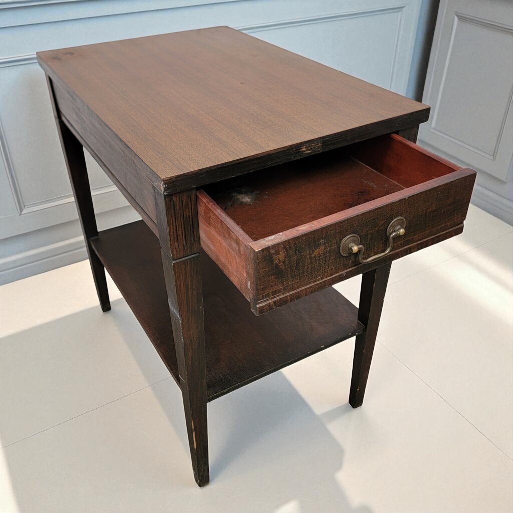 6974 Vintage Mid Century Maple Side #Table