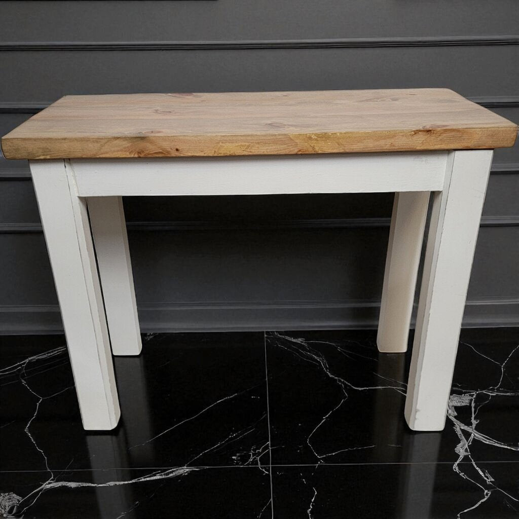 6996 Handcrafted White Leg Console #Table