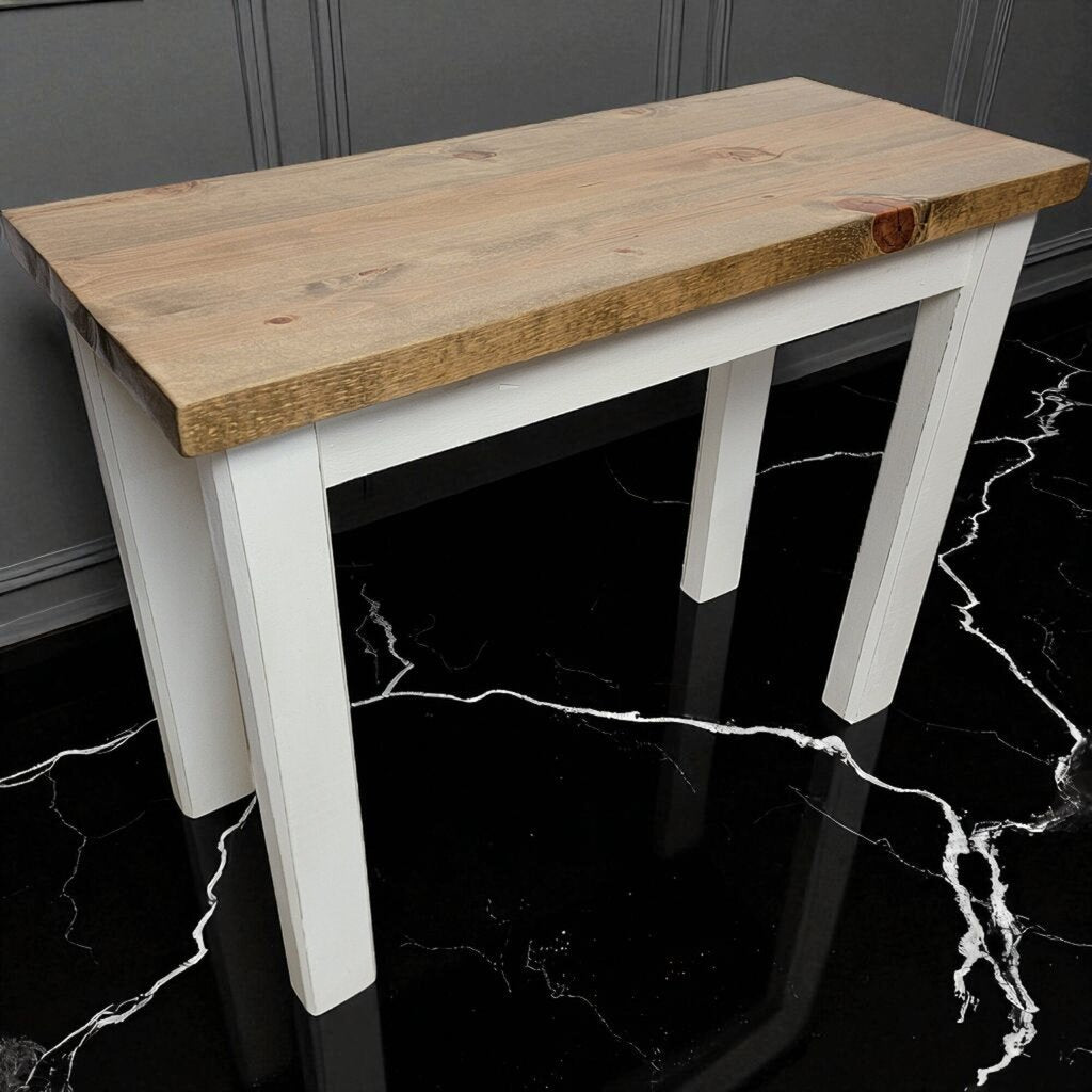6996 Handcrafted White Leg Console #Table
