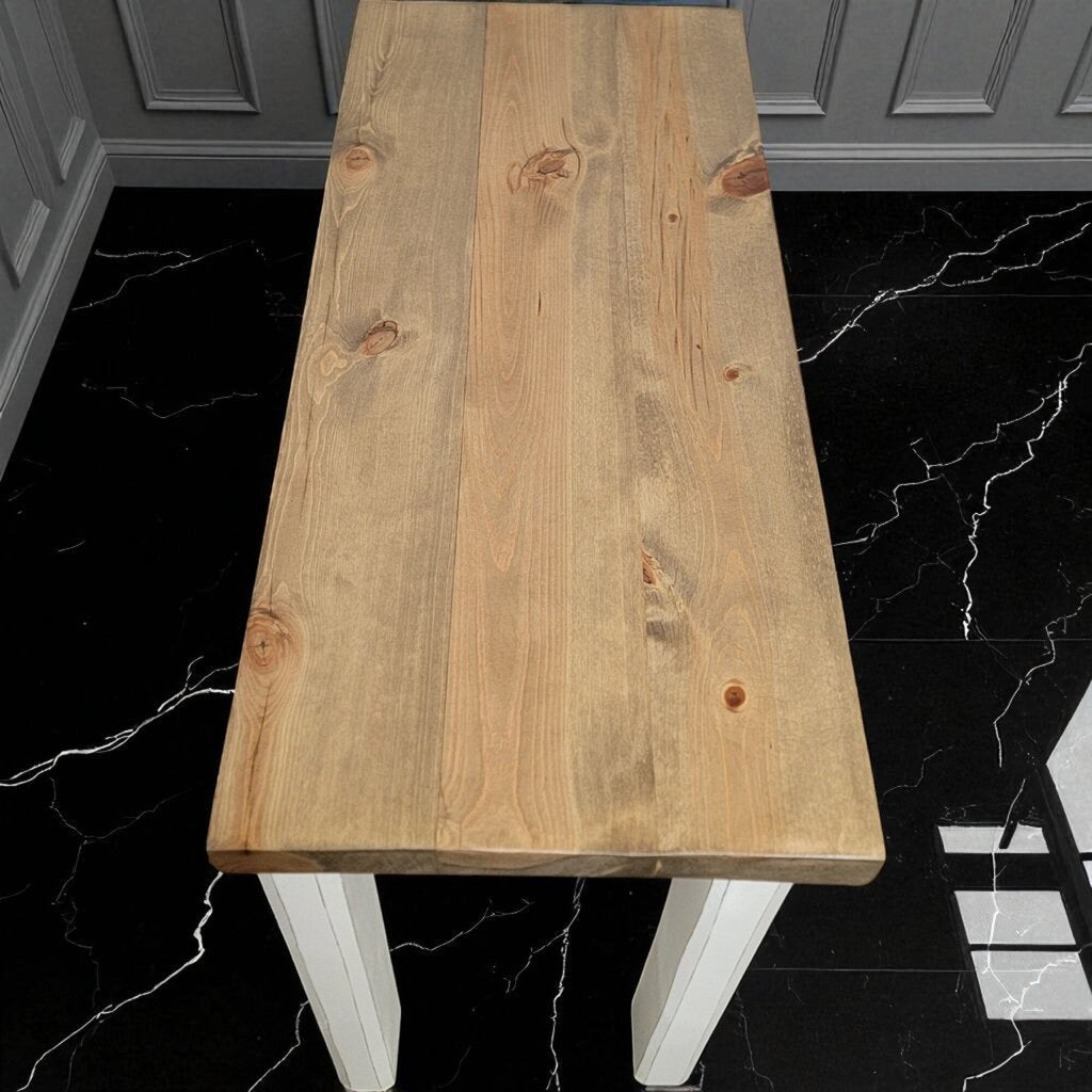 6996 Handcrafted White Leg Console #Table