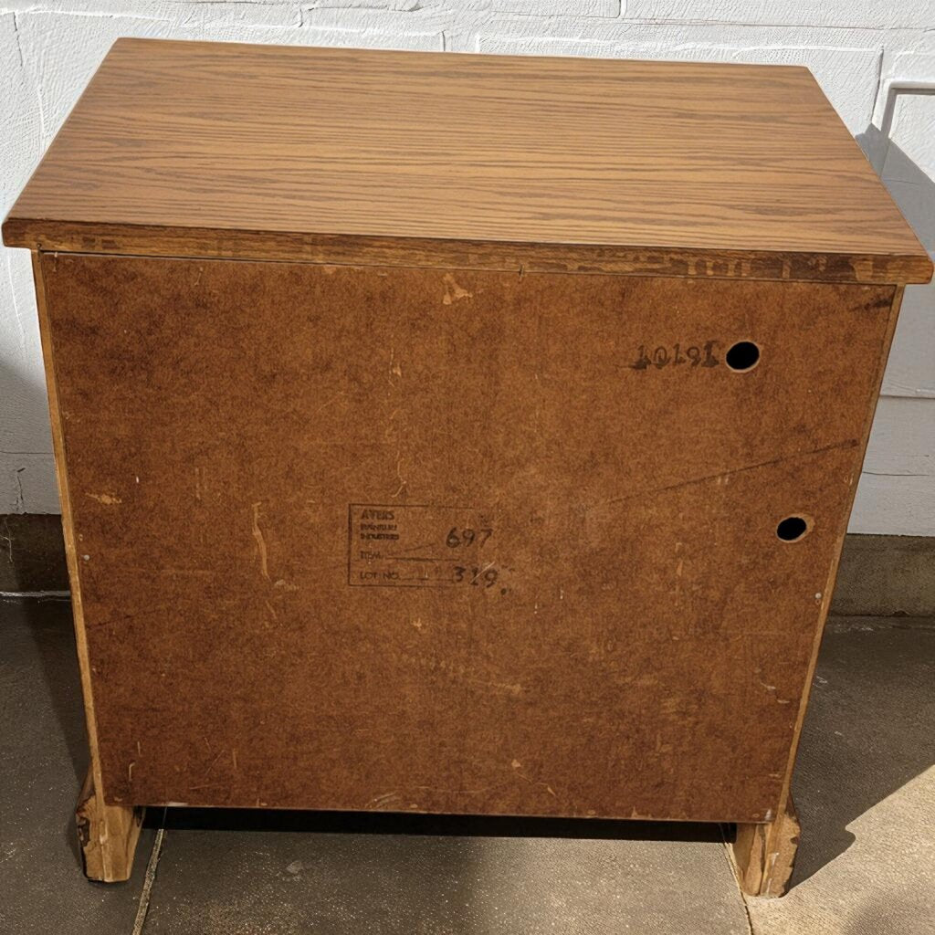 7083 Ayers Furniture Vintage Cabinet Nighstand with Drawer ~ Furniture