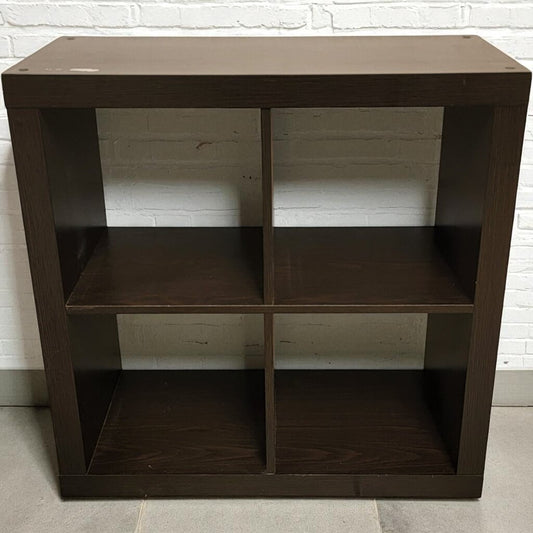 7085 4 Cubby Black Shelf
