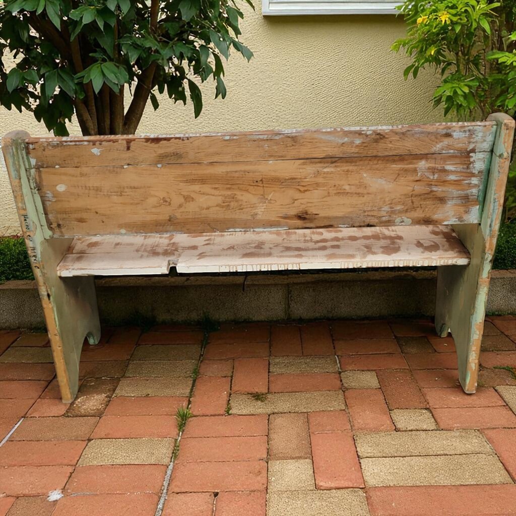 7086 American Flag Bench ~ Furniture