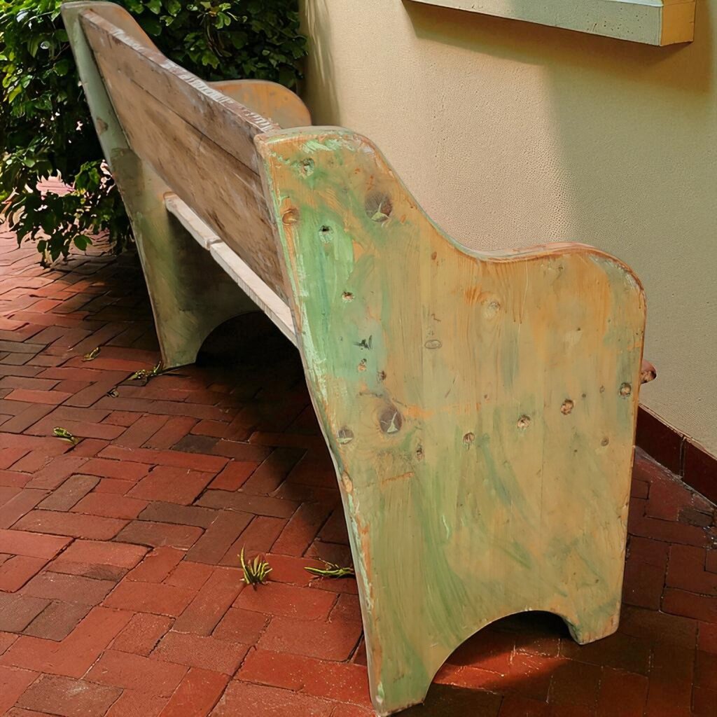 7086 American Flag Bench ~ Furniture