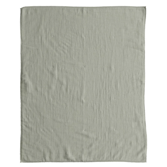 Cotton Double Cloth Baby Blanket w/ Trim in Bag | Green 40"L x 32"W Green New * Children's
