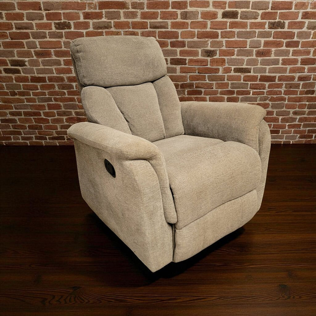 7108 Gray Upholstered Rocker #Recliner ~ Furniture