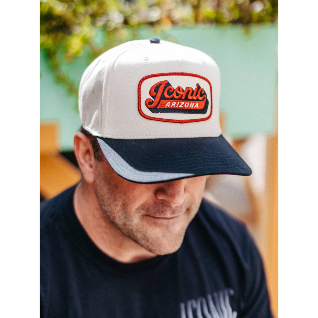 Iconic Arizona - Iconic Script Two Toned Hat New HANDBAGS, HATS, ACCESSORIES * WHOLESALE*