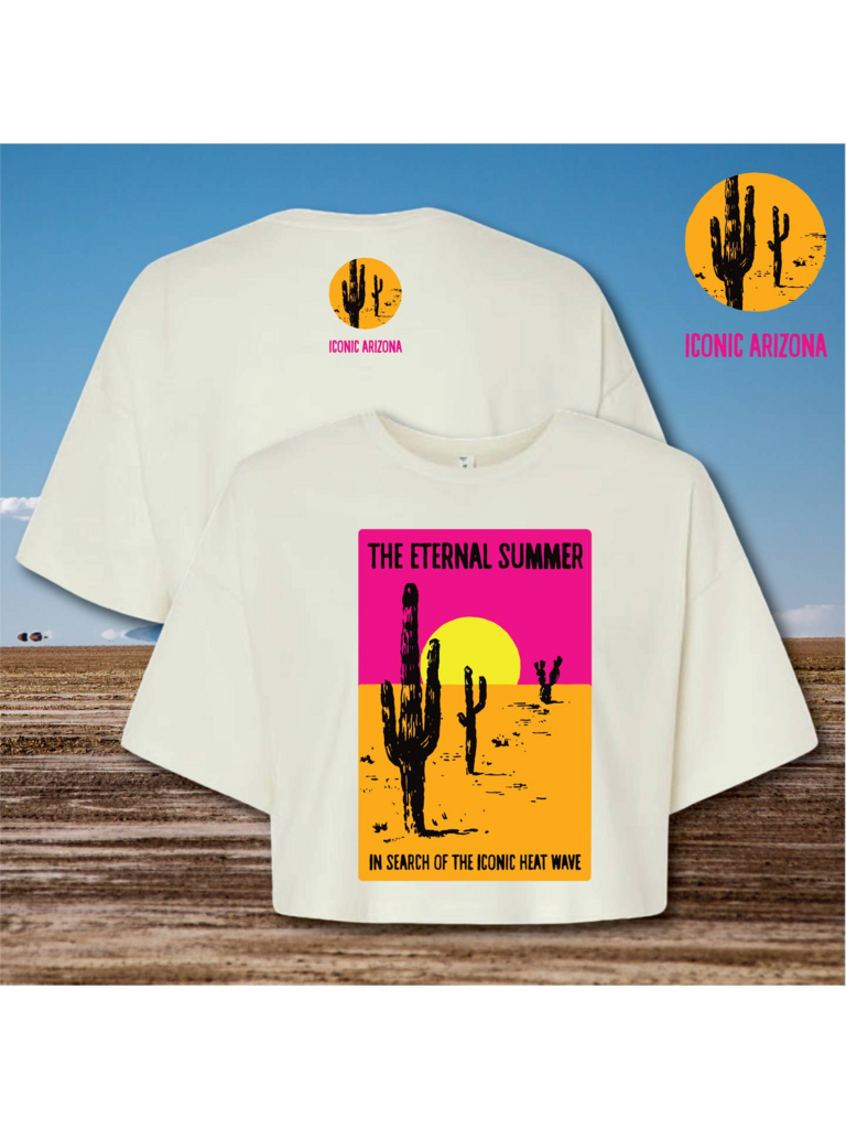 ICONIC ARIZONA Eternal Summer Ladies Crop Tee - Med Medium New Apparel (New)