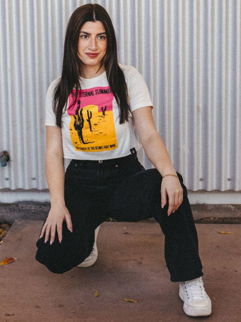 ICONIC ARIZONA Eternal Summer Ladies Crop Tee - Med Apparel (New)