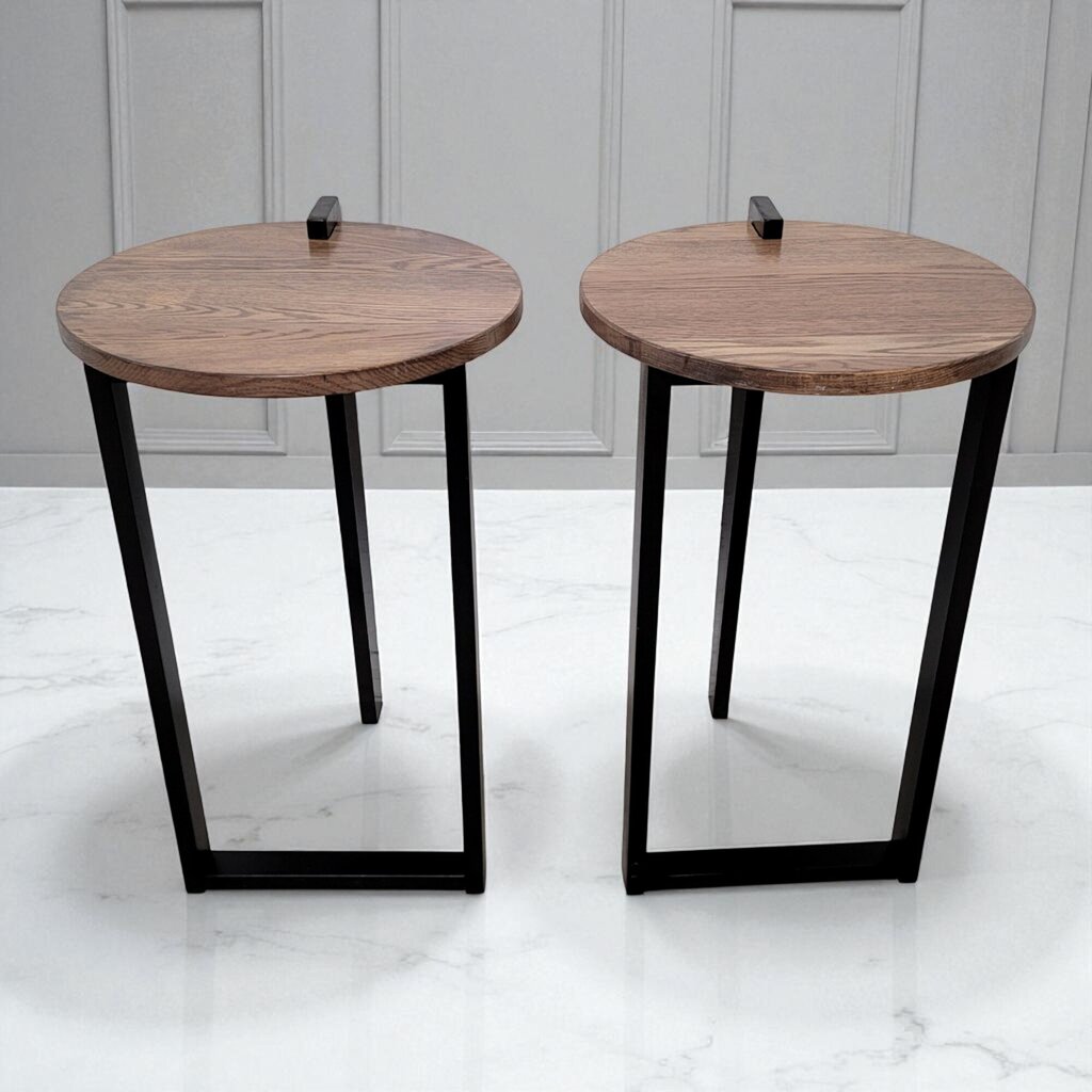 7145-7146 Sundial Contemporary Round End Table Furniture
