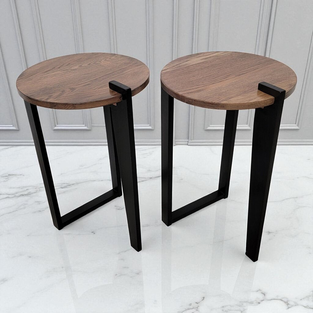 7145-7146 Sundial Contemporary Round End Table Furniture