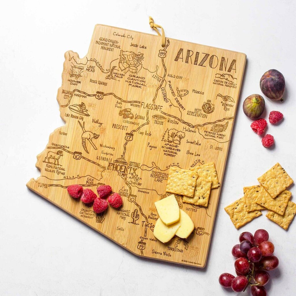 Destination Arizona State-Shaped Serving & Cutting Board Housewares (kitchen)