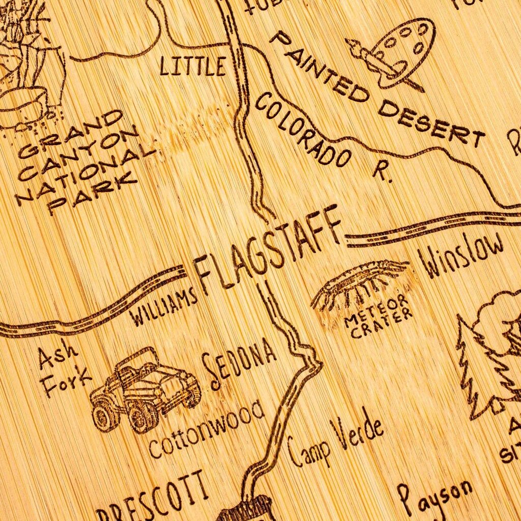 Destination Arizona State-Shaped Serving & Cutting Board Housewares (kitchen)