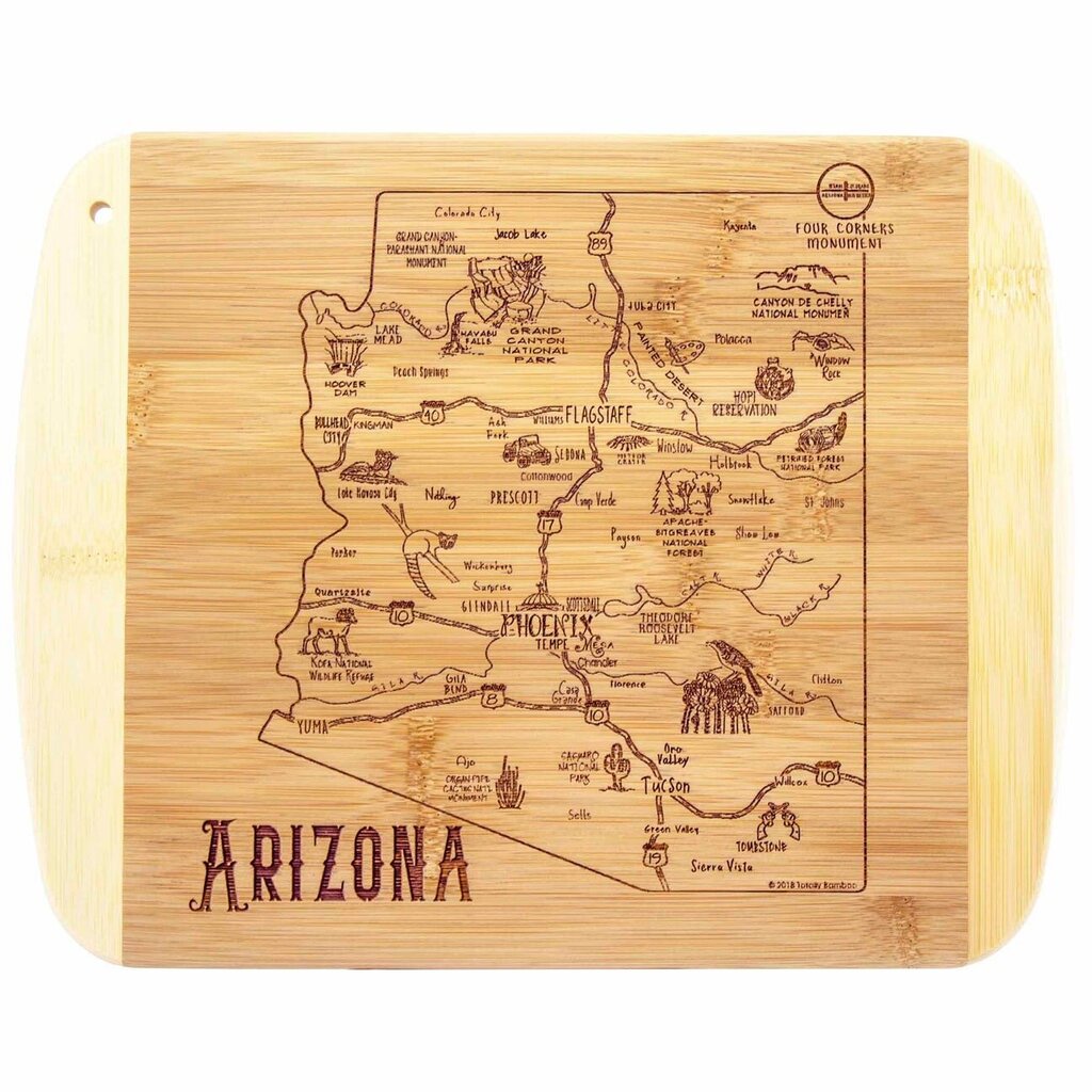 A Slice of Life Arizona Cutting Board 11" x 8-3 4" New HOUSEWARES *Wholesale*
