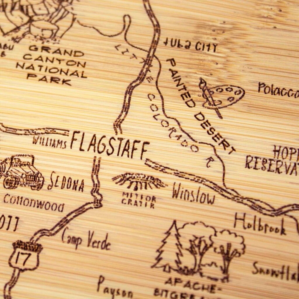 A Slice of Life Arizona Cutting Board * Regional