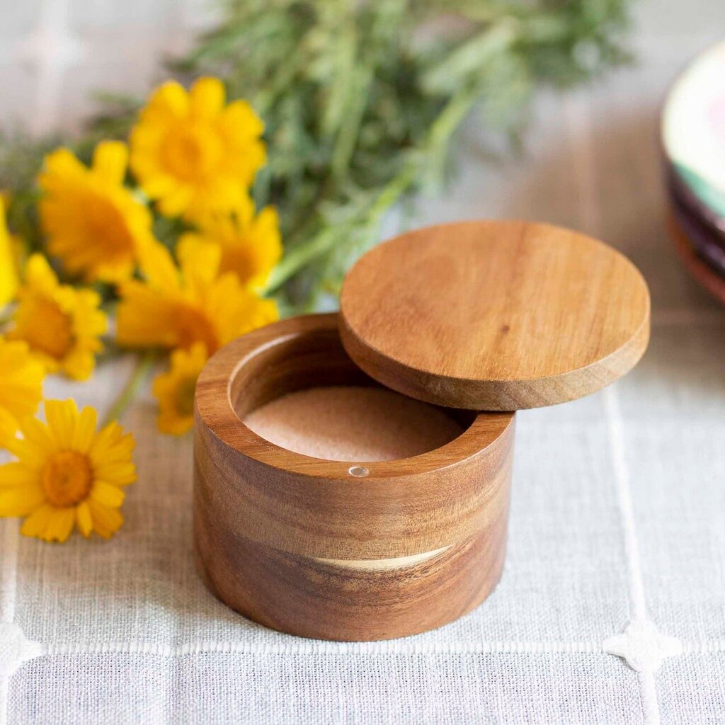 Rock & Branch Acacia Salt Box - Thumbnail 2