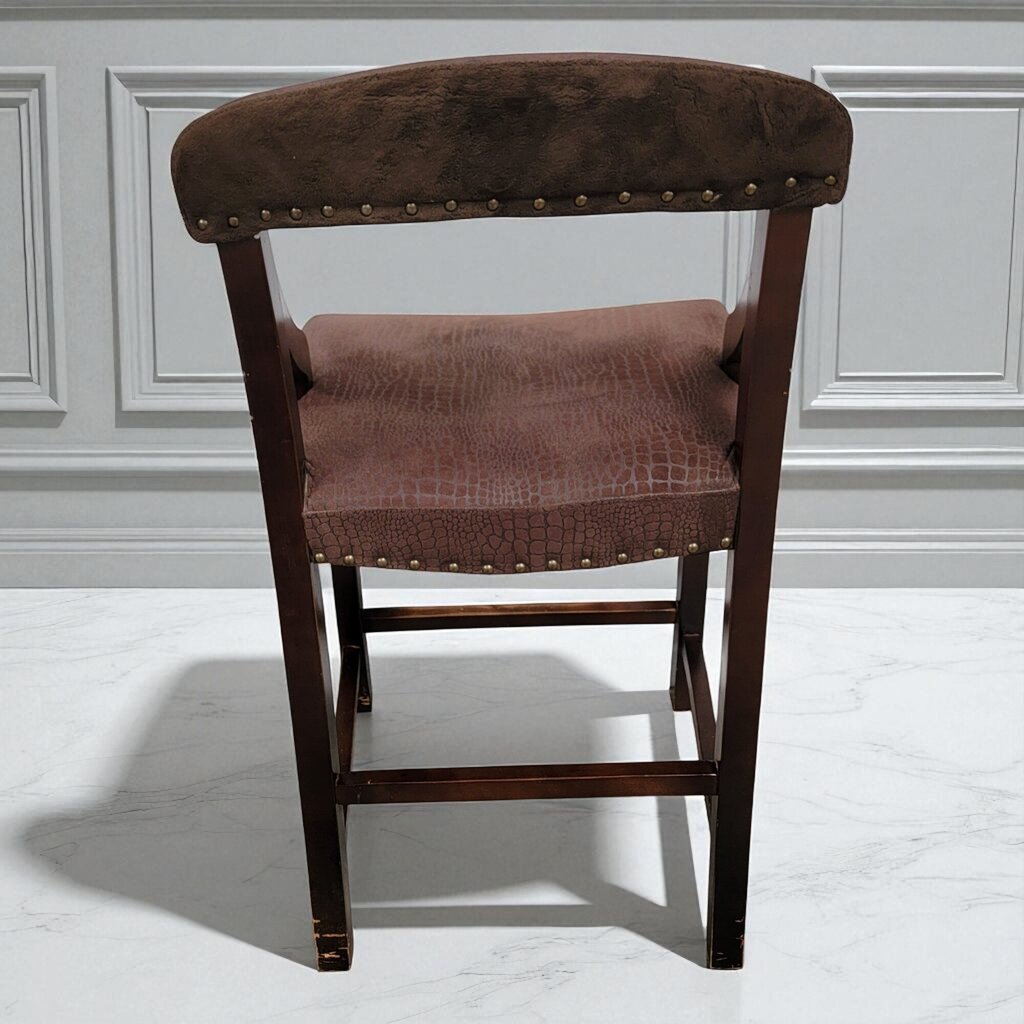 7160 Brown Upholstered Bar Chair ~ Furniture