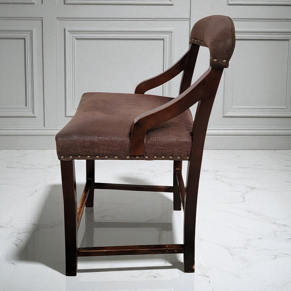 7160 Brown Upholstered Bar Chair ~ Furniture