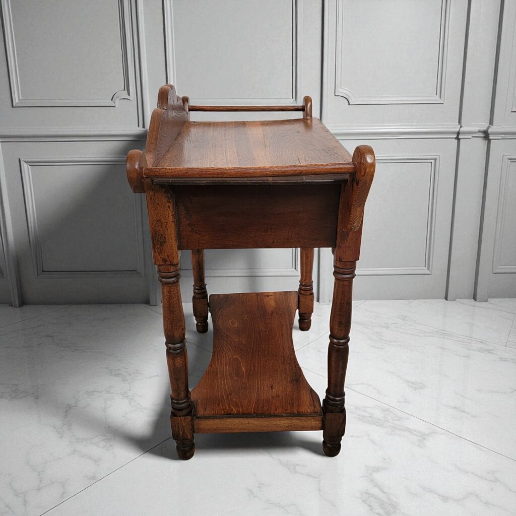 7163 Vintage 2 Tier Side Table with Drawer Furniture