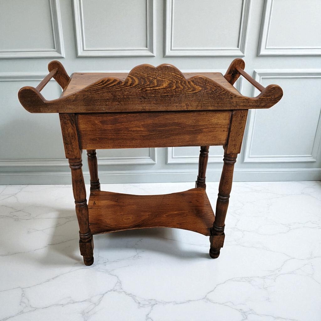 7163 Vintage 2 Tier Side Table with Drawer Furniture