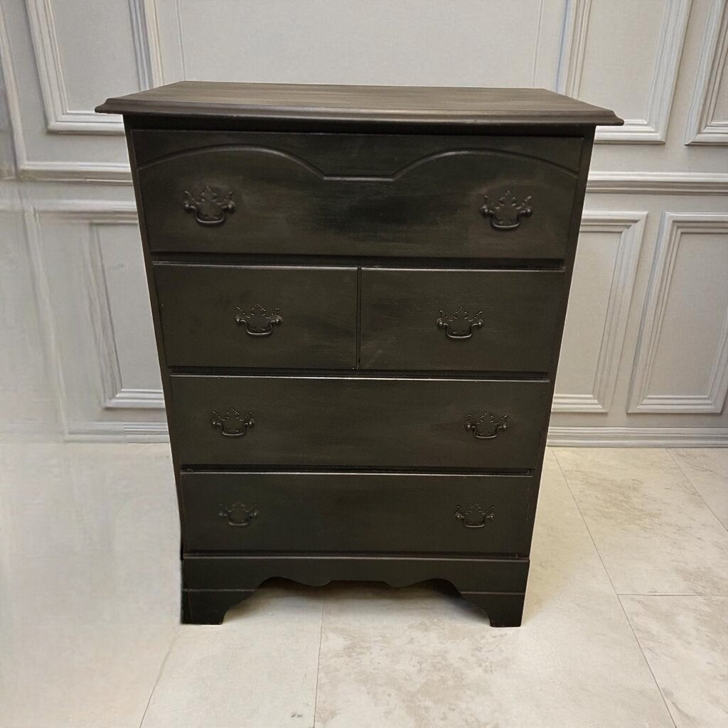 7169 Harmony House Black 4 Drawer #Chest Used Furniture