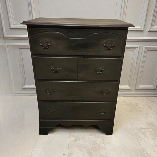 7169 Harmony House Black 4 Drawer #Chest Used Furniture