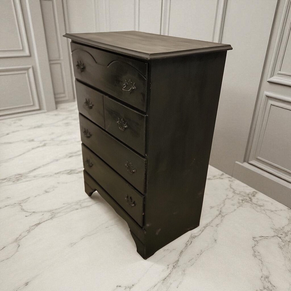 7169 Harmony House Black 4 Drawer #Chest Furniture