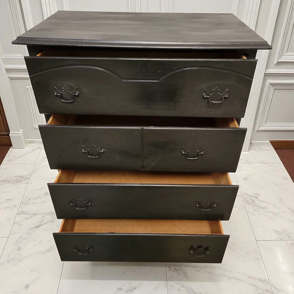 7169 Harmony House Black 4 Drawer #Chest Furniture