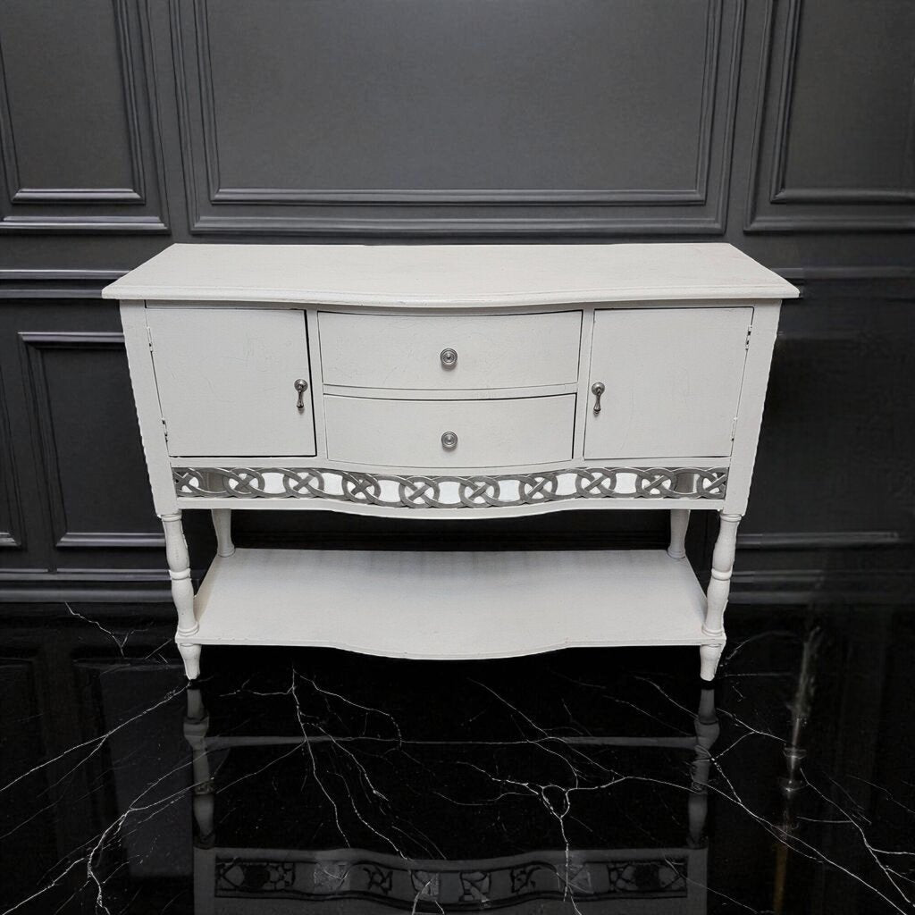 7172 White 2 Drawer #Sideboard Used ~ Furniture