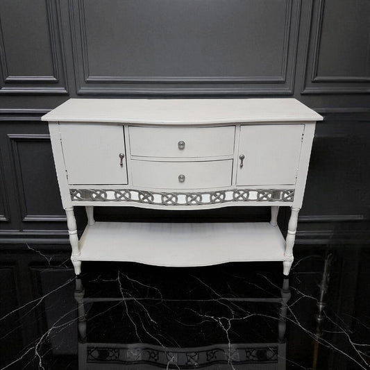 7172 White 2 Drawer #Sideboard Used Furniture