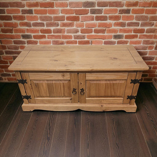 7175 Solid Pine Country Storage Coffee #Table Used Furniture