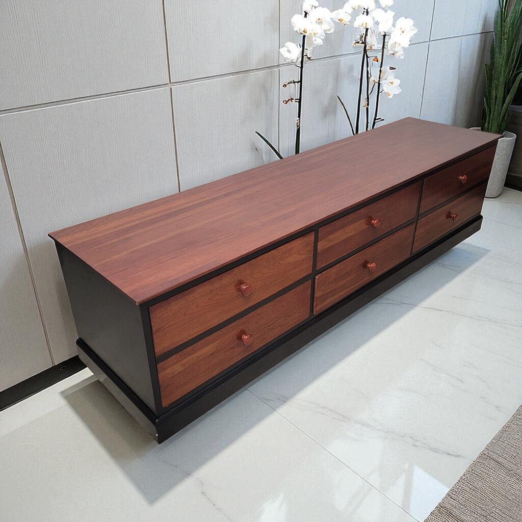 7176 Ethan Allen 4 Drawer Filing #Credenza Furniture