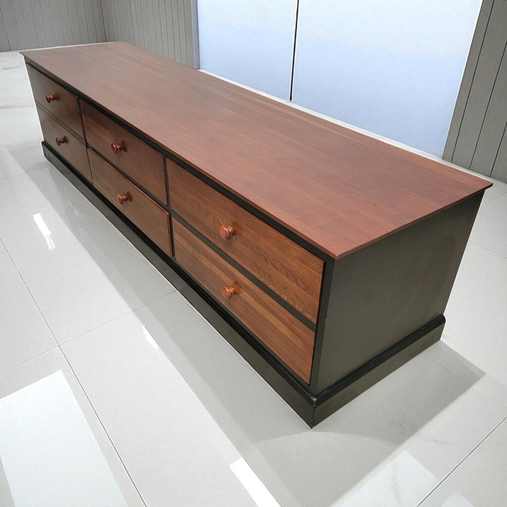 7176 Ethan Allen 4 Drawer Filing #Credenza Furniture